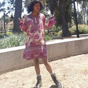 Sheer Purple Summer Dress